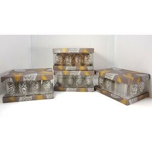 NWT Lot of 4 Boxes of 10-Pine Cone Silver‎ String Lights Battery Operated